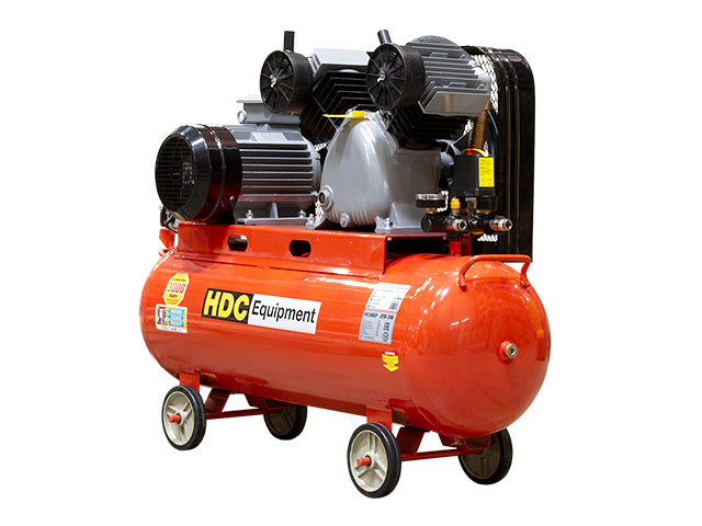 Компрессор HDC HD-A103 ременной (600 л/мин, 10 атм, ременной, масляный, ресив. 100 л, 380 В, 3.30 кВт) (HDC Equipment)